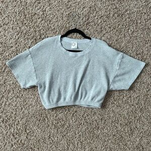 Cropped Aerie waffle tee